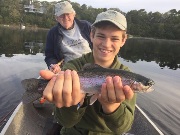 Chris, Dad and Lou Trout Fishing